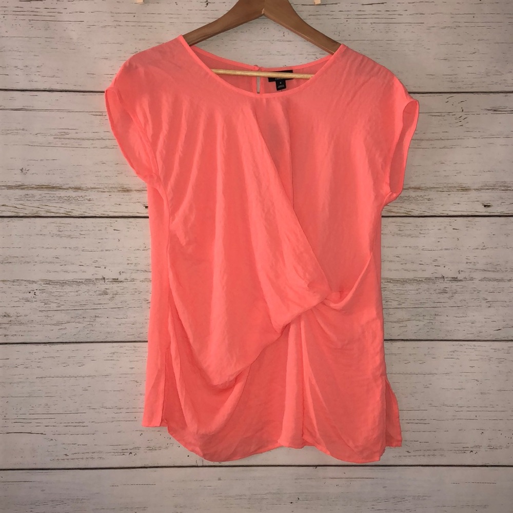 A.N.A. Coral Polyester Women Shell Blouse